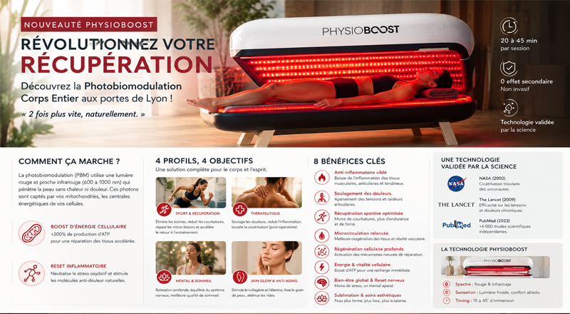 PhysioBoost photobiomodulation corps entier