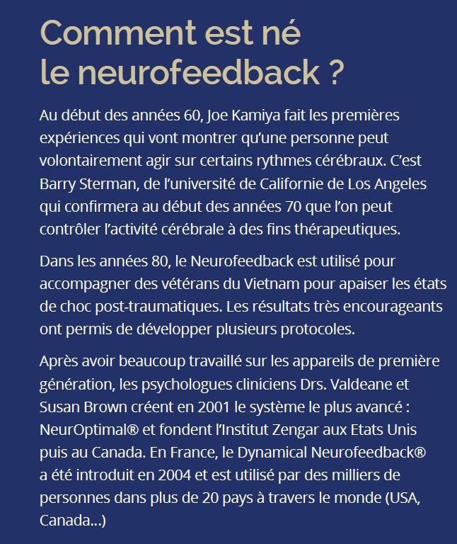 comment est né le neurofeedback ?